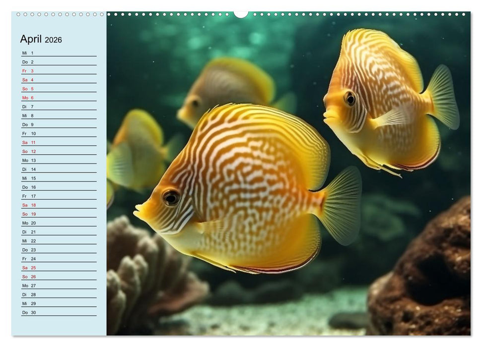 Fischfantasie (CALVENDO Wandkalender 2026)