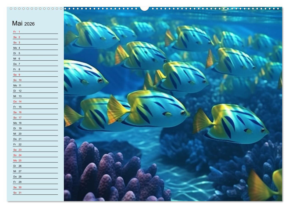 Fischfantasie (CALVENDO Wandkalender 2026)
