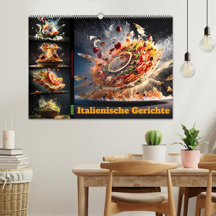 Italienische Gerichte (CALVENDO Wandkalender 2026)