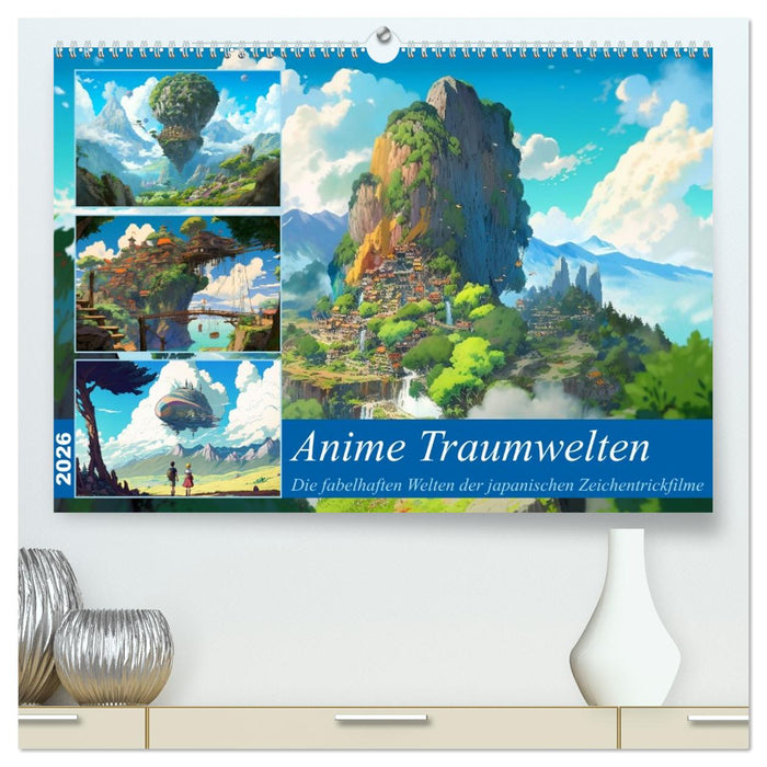 Anime Traumwelten (CALVENDO Premium Wandkalender 2026)