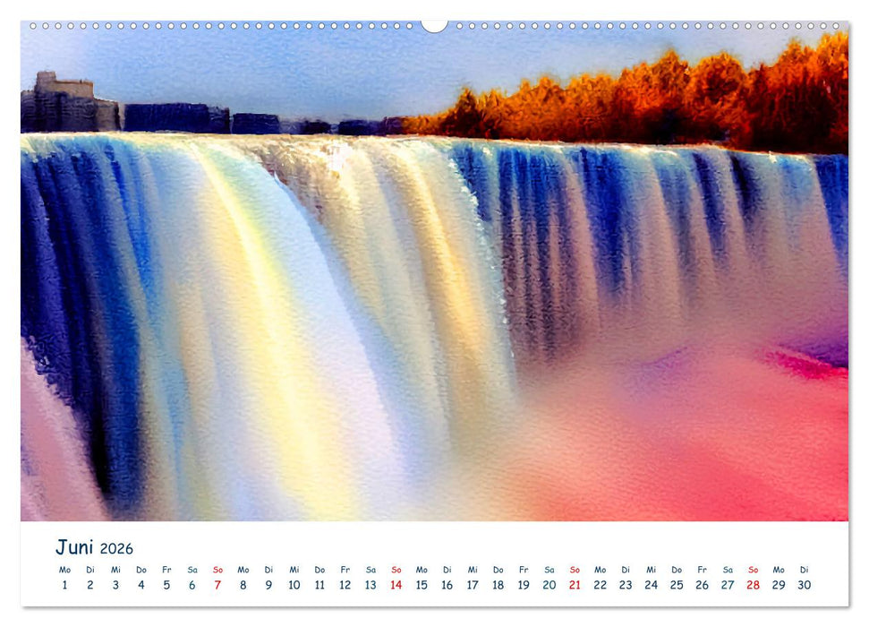 Reiseträume Traumreisen. Die schönsten Reiseziele der Welt in Watercolor (CALVENDO Premium Wandkalender 2026)