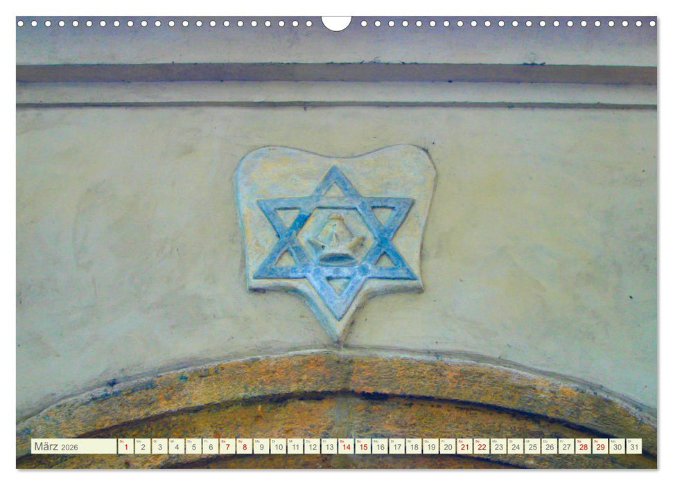 Prag. Jüdischer Friedhof und Synagogen (CALVENDO Wandkalender 2026)
