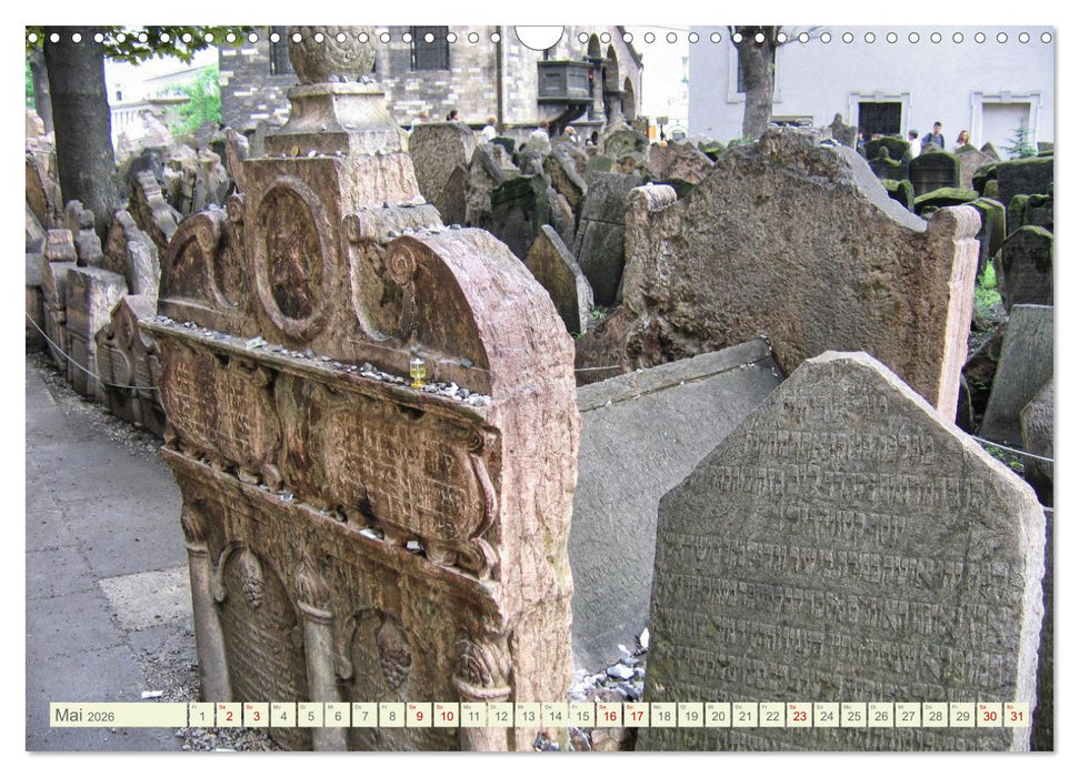 Prag. Jüdischer Friedhof und Synagogen (CALVENDO Wandkalender 2026)
