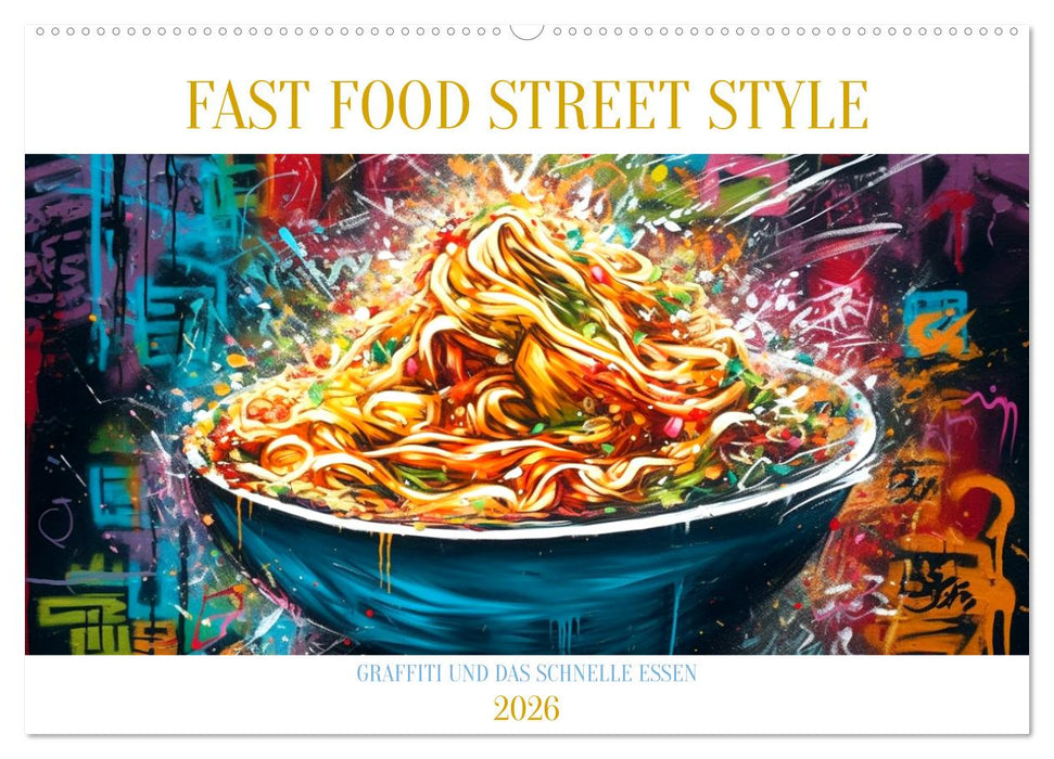 FAST FOOD STREET STYLE (CALVENDO Wandkalender 2026)