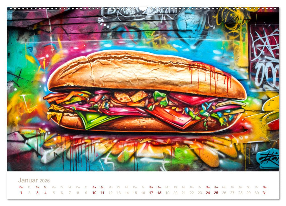 FAST FOOD STREET STYLE (CALVENDO Wandkalender 2026)