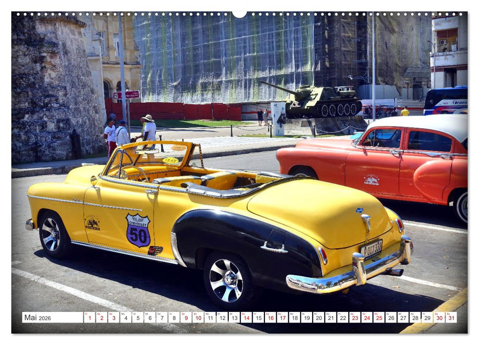 Best of Chevy DeLuxe - Ein Traumcabrio in Kuba (CALVENDO Wandkalender 2026)