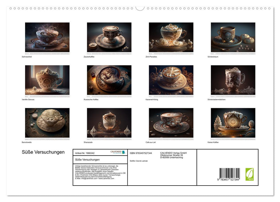 Süße Versuchungen (CALVENDO Premium Wandkalender 2026)