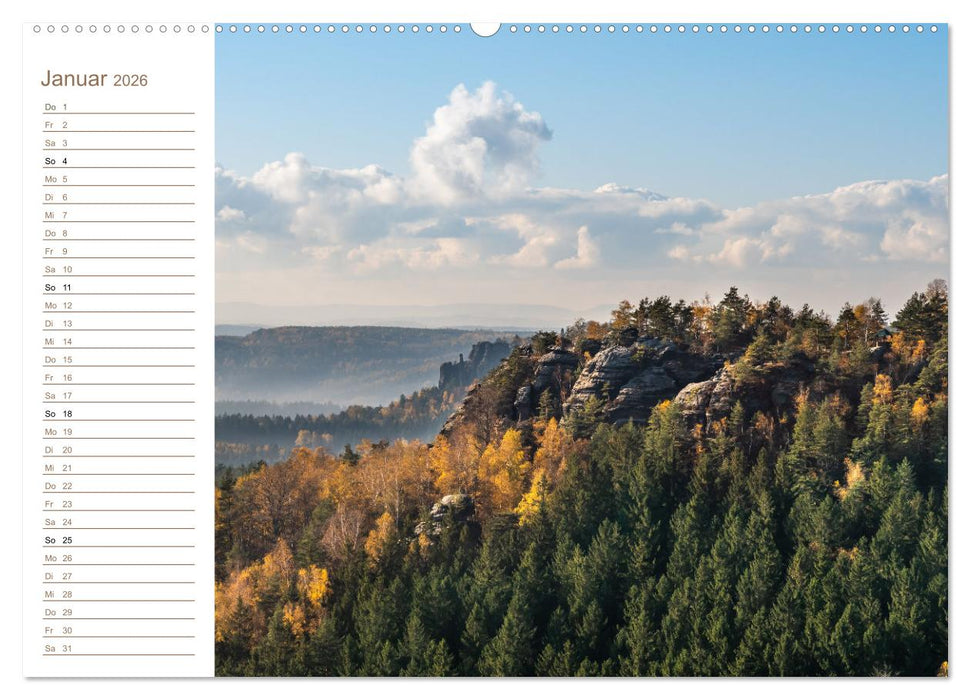 Gohrisch Perspektiven - Elbsandstein (CALVENDO Wandkalender 2026)