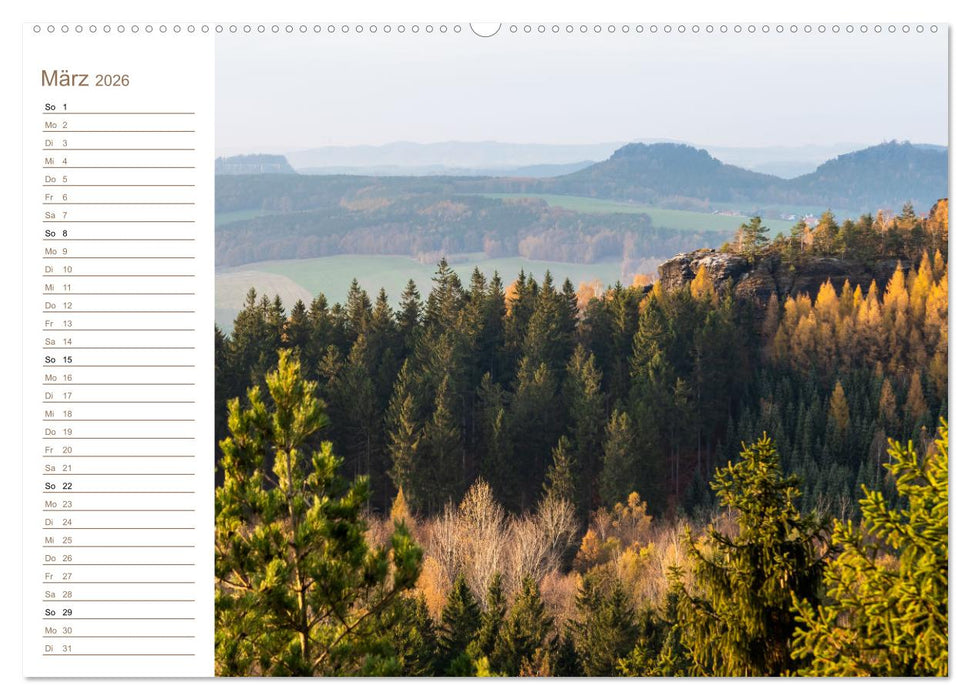Gohrisch Perspektiven - Elbsandstein (CALVENDO Wandkalender 2026)