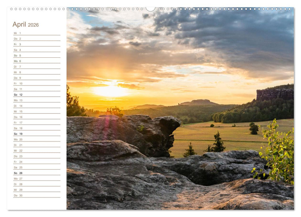 Gohrisch Perspektiven - Elbsandstein (CALVENDO Wandkalender 2026)