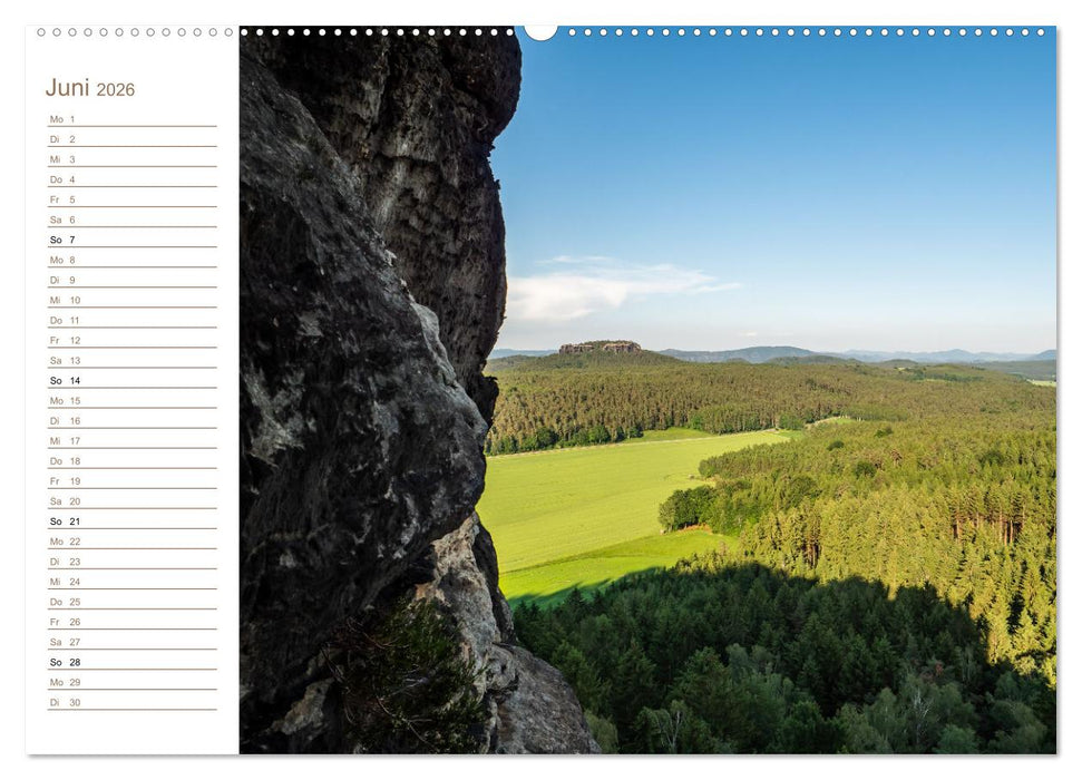 Gohrisch Perspektiven - Elbsandstein (CALVENDO Wandkalender 2026)