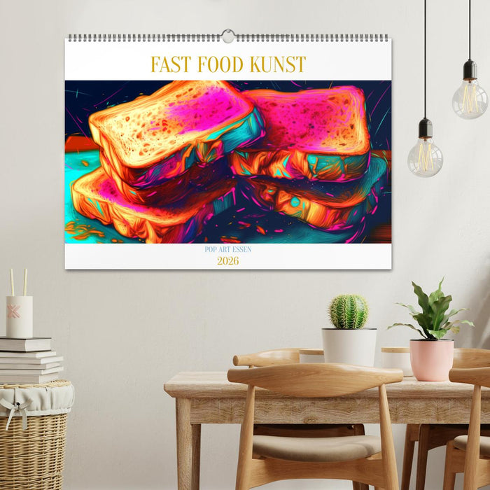 FAST FOOD KUNST (CALVENDO Wandkalender 2026)