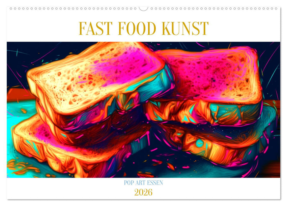 FAST FOOD KUNST (CALVENDO Wandkalender 2026)