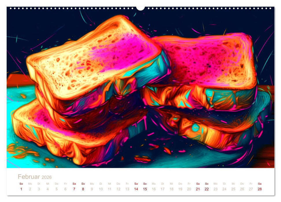 FAST FOOD KUNST (CALVENDO Wandkalender 2026)