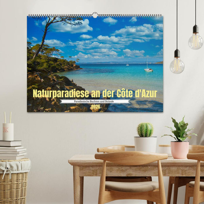 Naturparadiese an der Côte d'Azur (CALVENDO Wandkalender 2026)