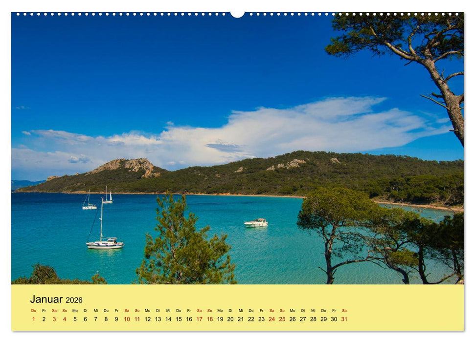 Naturparadiese an der Côte d'Azur (CALVENDO Wandkalender 2026)