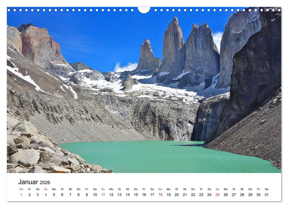 Südamerika - Vom Reich der Inka bis nach Patagonien (CALVENDO Wandkalender 2026)