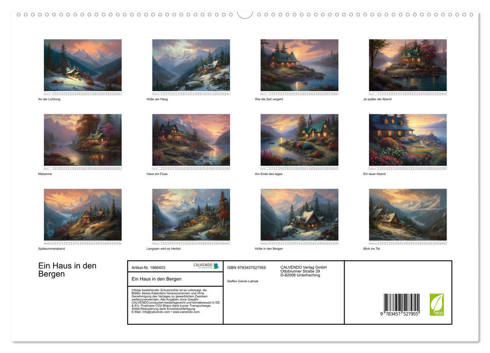 Ein Haus in den Bergen (CALVENDO Premium Wandkalender 2026)