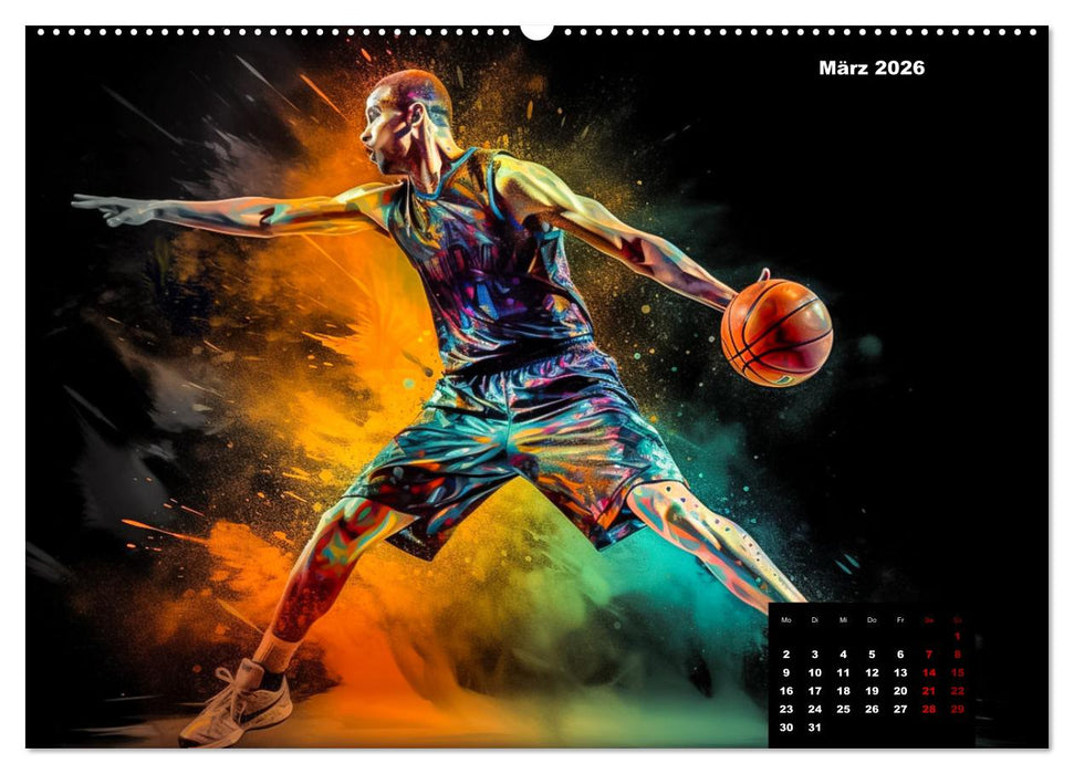 Faszination Basketball (CALVENDO Premium Wandkalender 2026)