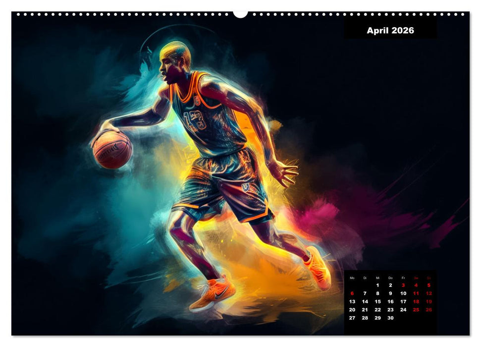 Faszination Basketball (CALVENDO Premium Wandkalender 2026)