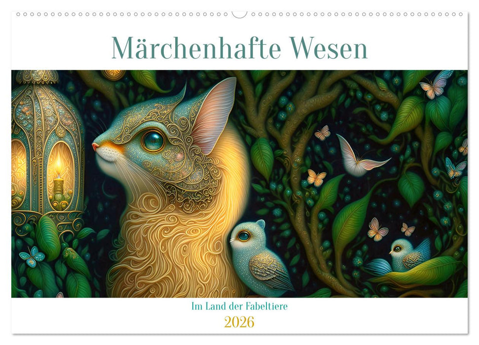 Märchenhafte Wesen - Im Land der Fabeltiere (CALVENDO Wandkalender 2026)