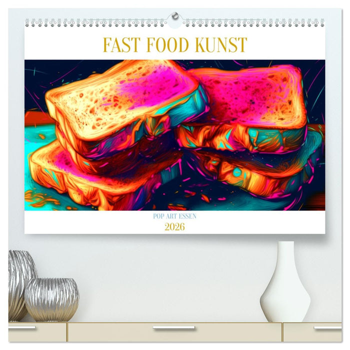FAST FOOD KUNST (CALVENDO Premium Wandkalender 2026)
