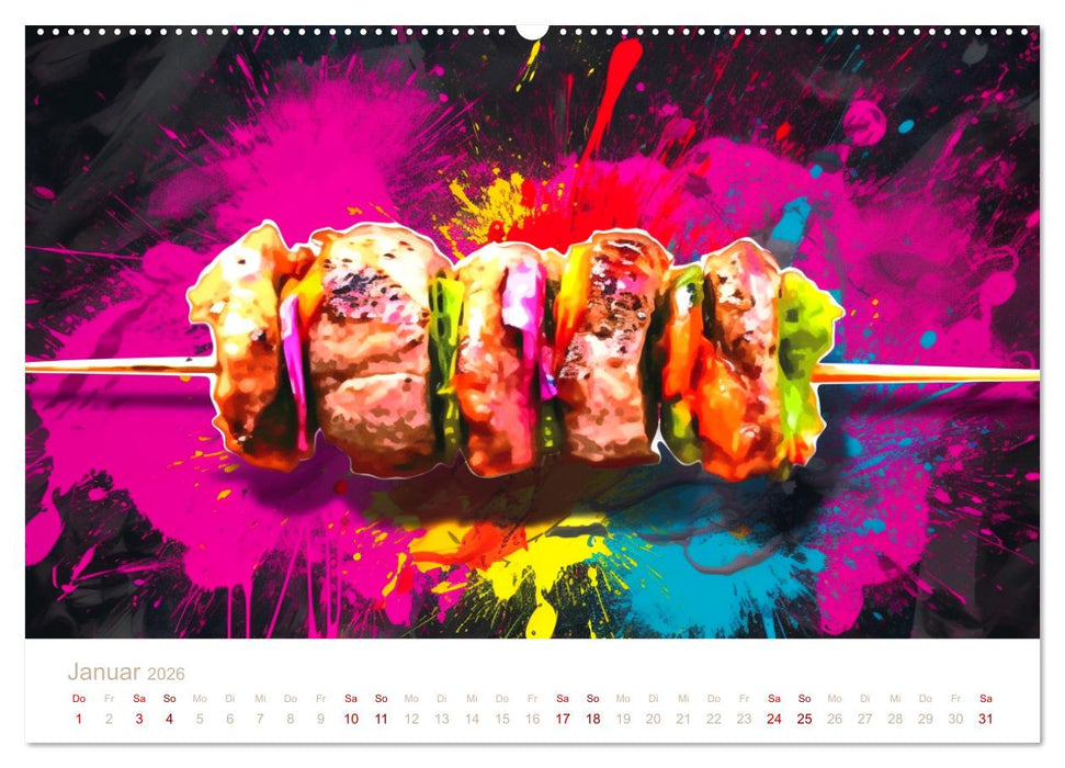FAST FOOD KUNST (CALVENDO Premium Wandkalender 2026)