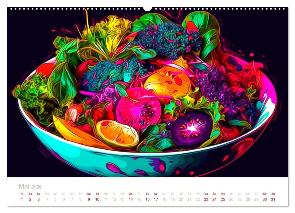 FAST FOOD KUNST (CALVENDO Premium Wandkalender 2026)