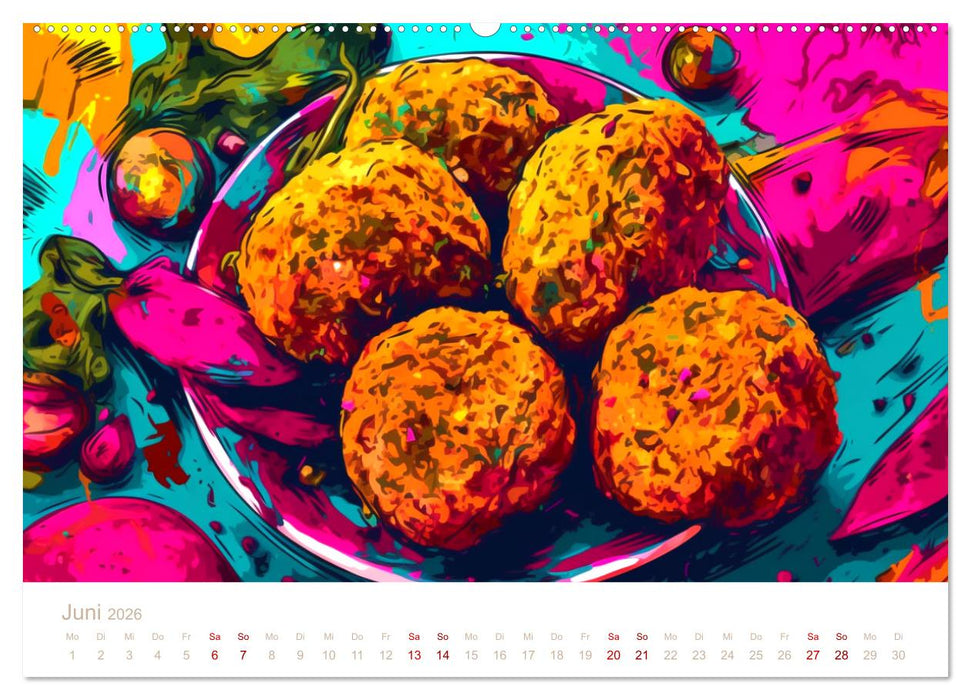 FAST FOOD KUNST (CALVENDO Premium Wandkalender 2026)