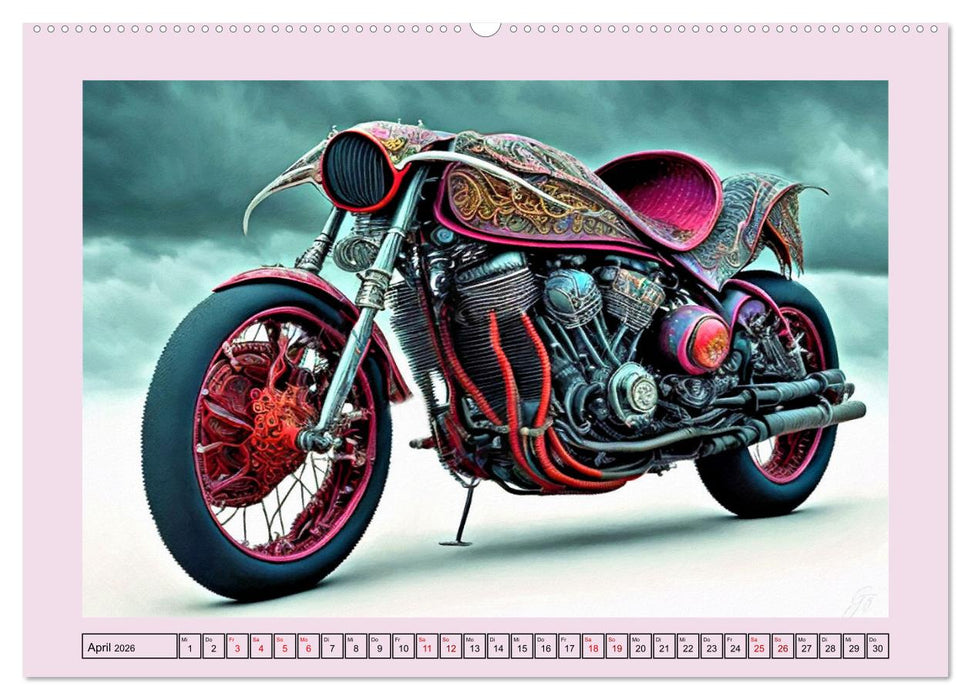 Höllisch heiße Monster Maschinen (CALVENDO Wandkalender 2026)