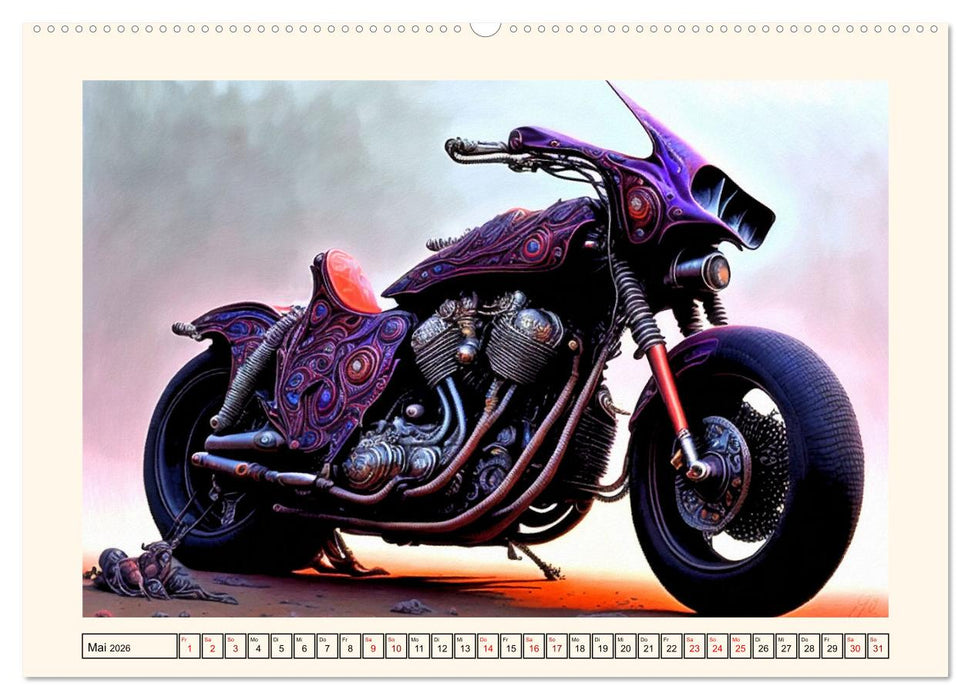 Höllisch heiße Monster Maschinen (CALVENDO Wandkalender 2026)