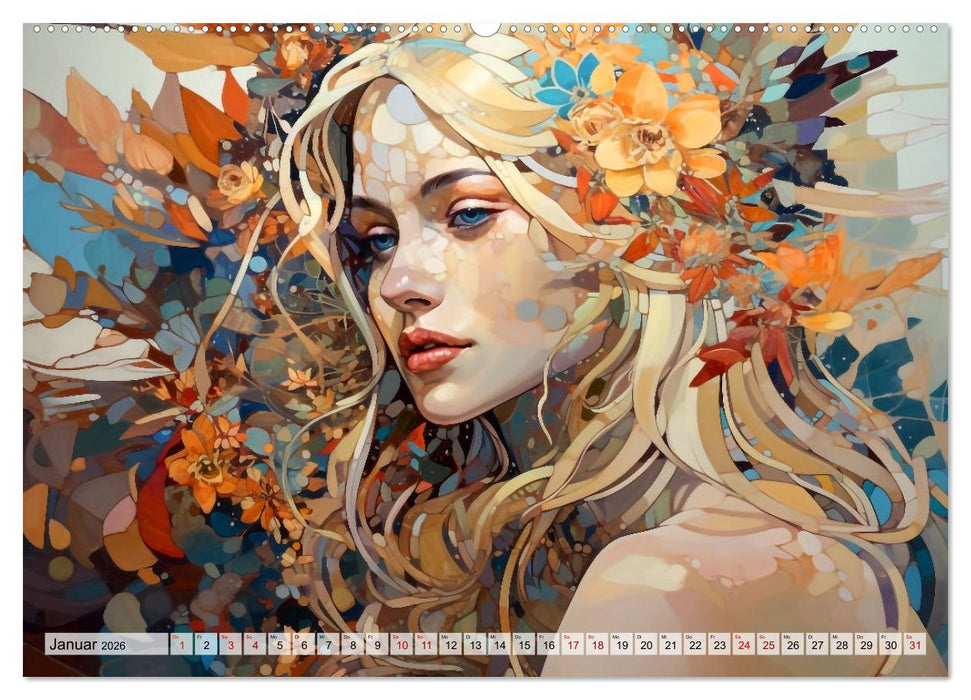 Farbenfroh Weiblich (CALVENDO Wandkalender 2026)