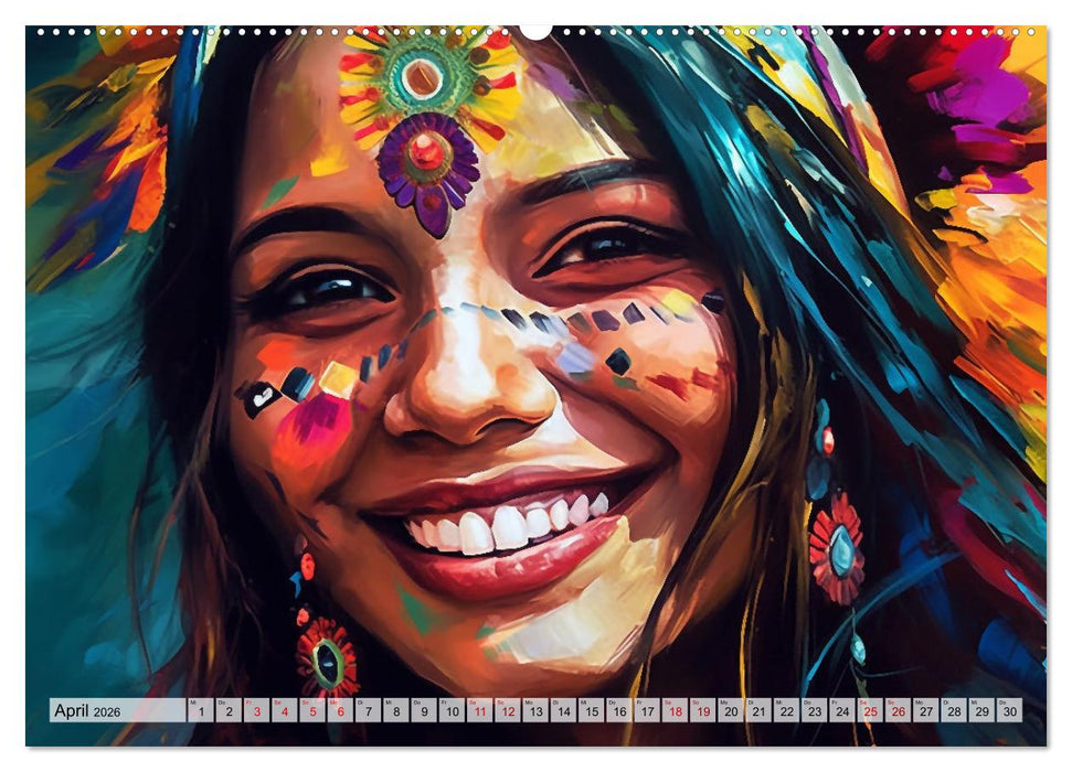 Farbenfroh Weiblich (CALVENDO Wandkalender 2026)