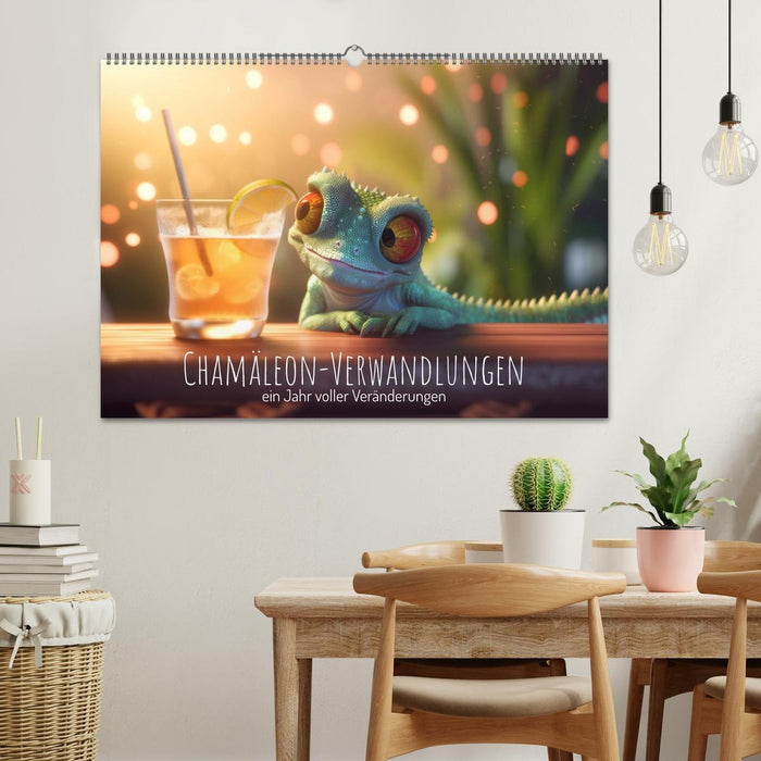 Chamäleon-Verwandlungen. Ein Jahr voller Veränderungen (CALVENDO Wandkalender 2026)