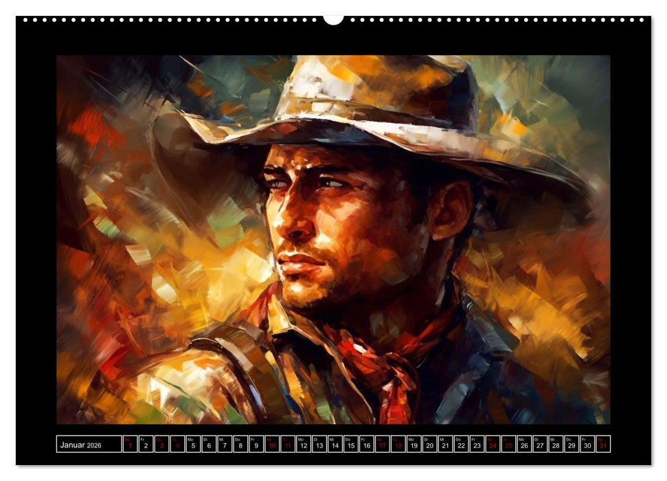 Farbenfroh Männlich (CALVENDO Premium Wandkalender 2026)
