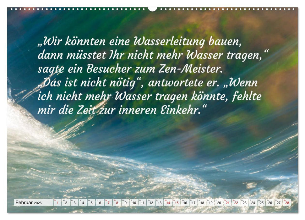 Und der Zen-Meister sprach (CALVENDO Wandkalender 2026)