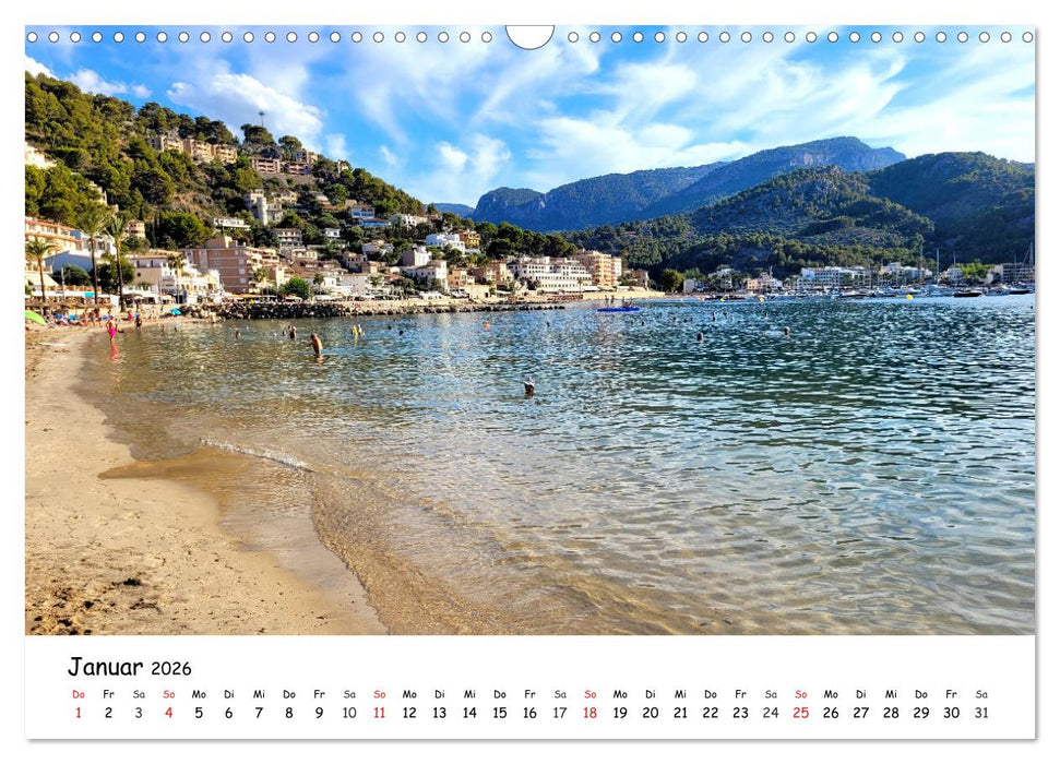 Port de Sóller - Mallorca (CALVENDO Wandkalender 2026)