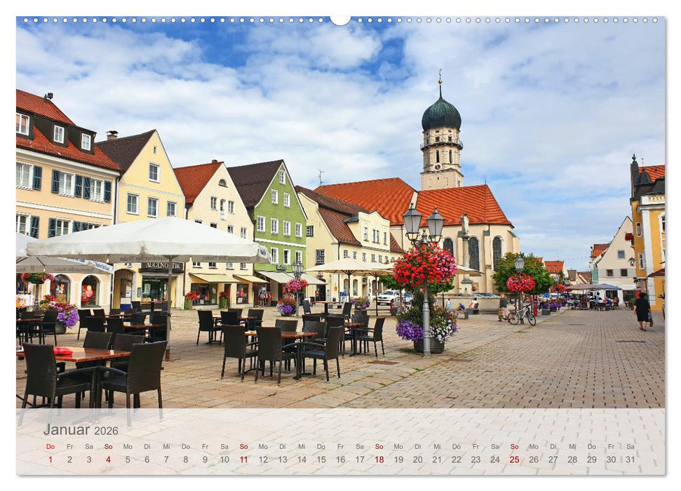 Mein Schongau - Historische Altstadt am Westufer des Lechs (CALVENDO Premium Wandkalender 2026)