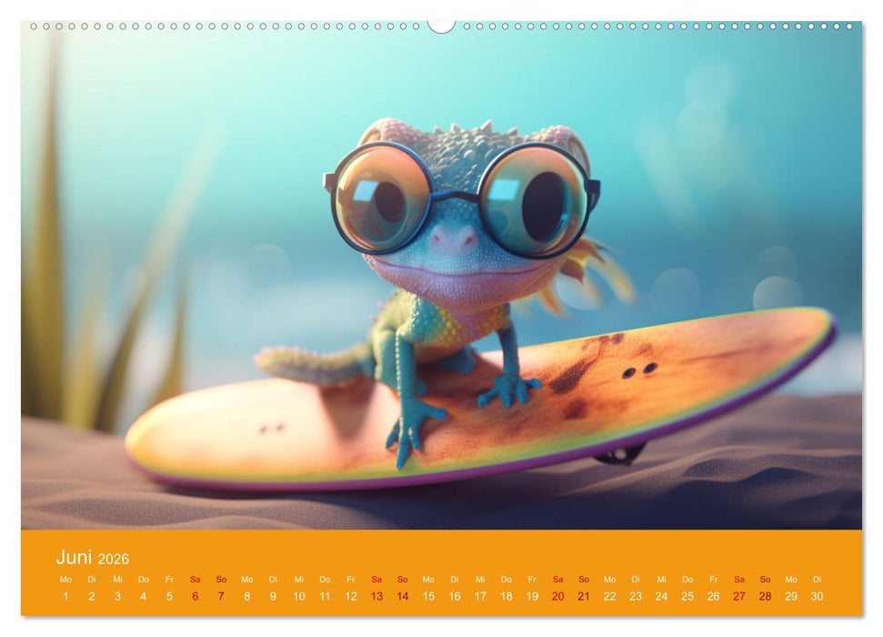 Chamäleon-Verwandlungen. Ein Jahr voller Veränderungen (CALVENDO Premium Wandkalender 2026)