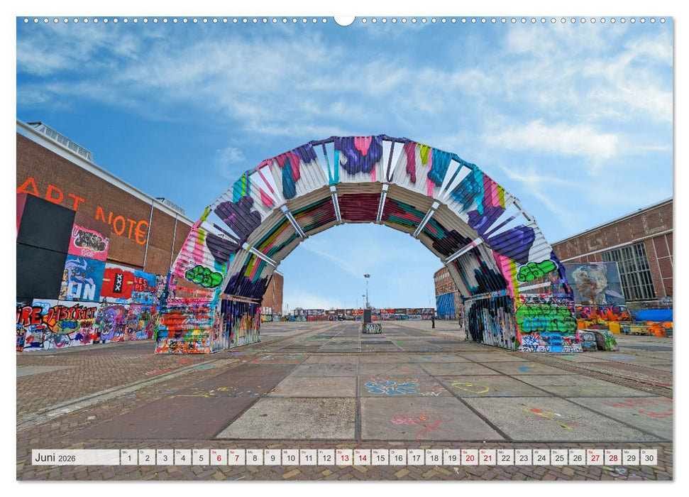 Amsterdam am Tag und bei Nacht (CALVENDO Wandkalender 2026)