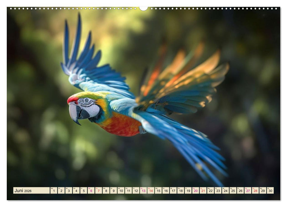 Papageien - Ara (CALVENDO Premium Wandkalender 2026)