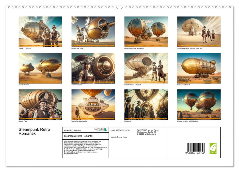 Steampunk Retro Romantik (CALVENDO Premium Wandkalender 2026)