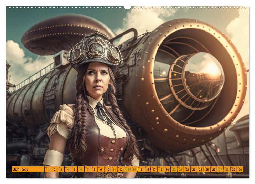 Steampunk Retro Romantik (CALVENDO Premium Wandkalender 2026)