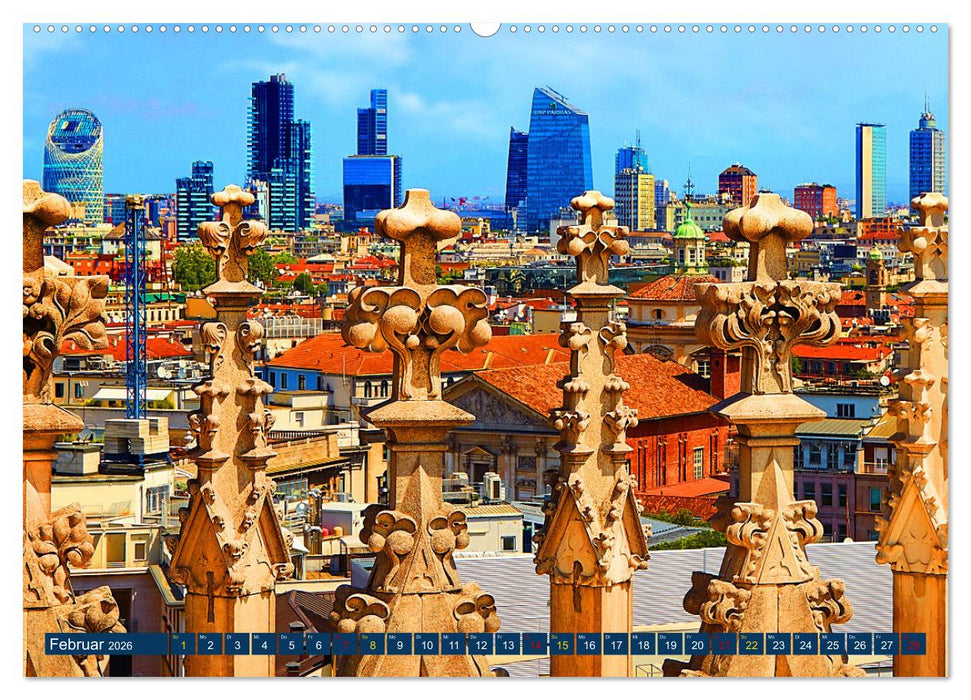 One Day Mailand (CALVENDO Wandkalender 2026)