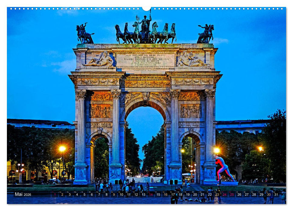 One Day Mailand (CALVENDO Wandkalender 2026)