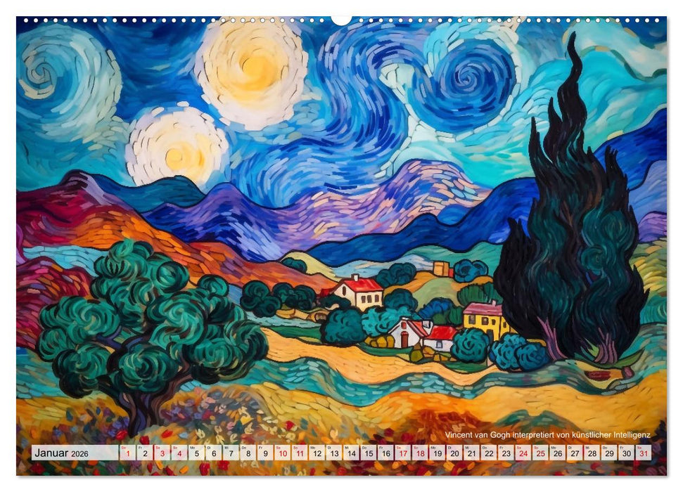 Im Stil der großen Meister (CALVENDO Premium Wandkalender 2026)