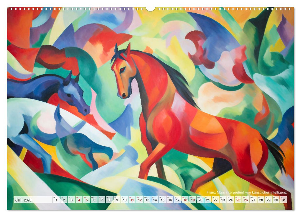 Im Stil der großen Meister (CALVENDO Premium Wandkalender 2026)