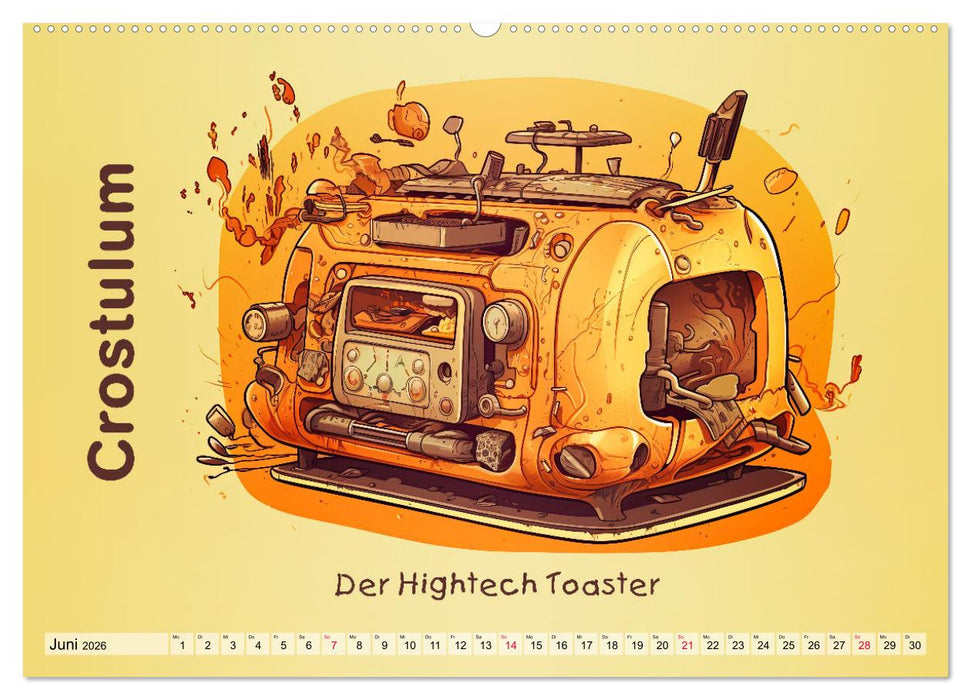 Gastronomatron - Fantasie in der Küche (CALVENDO Wandkalender 2026)