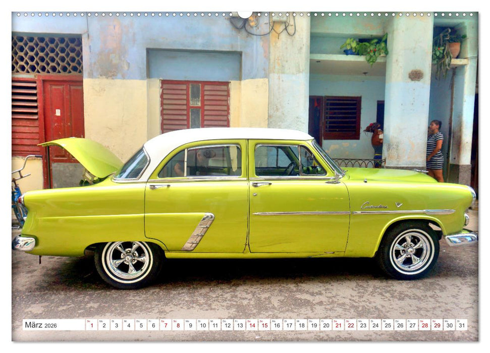 Best of Customline - Ein Ford aus den Fünfzigern (CALVENDO Premium Wandkalender 2026)