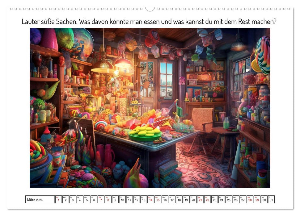 Lauter verrücktes Zeug (CALVENDO Premium Wandkalender 2026)